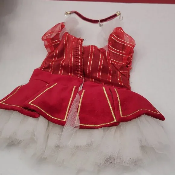 Rare American Girl Doll Nutcracker Ruby Ballet Dress Leotard White Tutu Necklace
